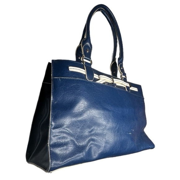 Vintage Liz Claiborne Blue Purse - Picture 3 of 6